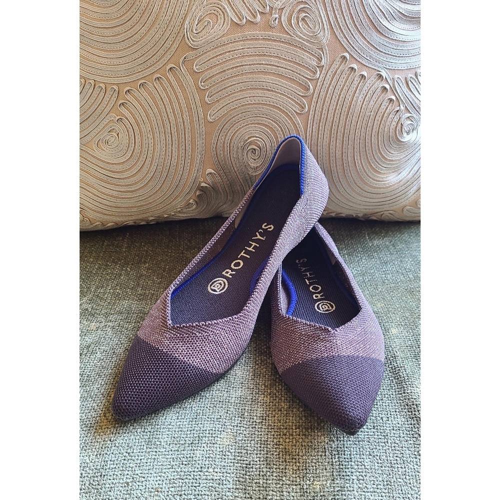 Rothys Twilight Metallic Captoe Points - Size 7